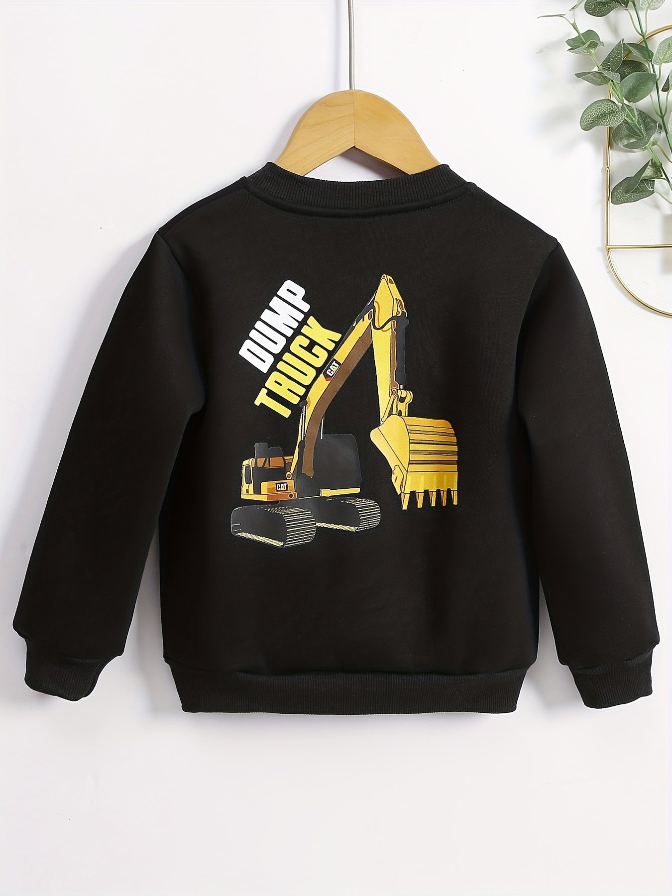 Boys Digger Graphic Print Button Down Jacket with Pockets