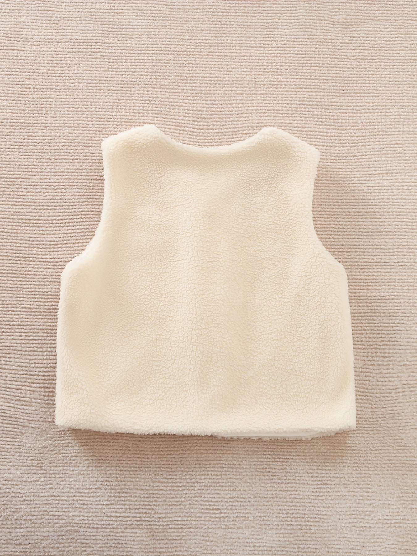 Girl's Sleeveless Cardigan Vest Baby's Botton Down