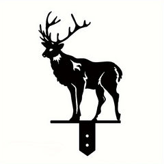 Christmas Elk Steel Wall Hanging Craft Farmhouse Ornament
