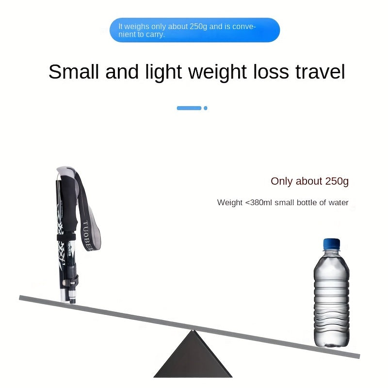 Aluminum Mountaineering Pole Folding Telescopic Walking Stick