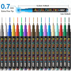 Acrylic Paint Pens Rock Painting Pens 18 Colors