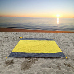 Beach Blanket Quick Drying Soft Pocket Beach Mat Waterproof Picnic Blanket