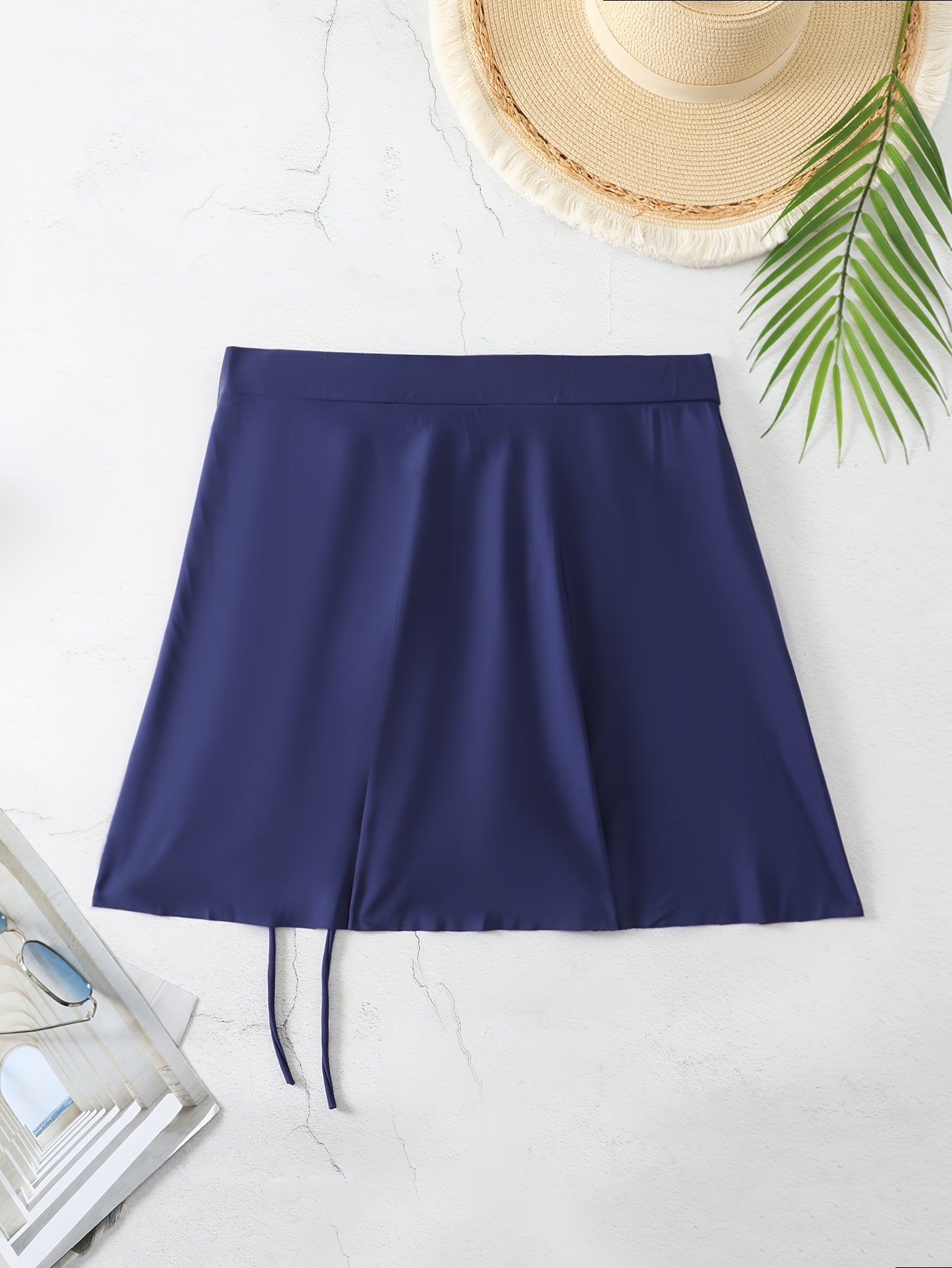 Vacay Bikini Bottoms Solid Tie Ruched High Rise Swimwear