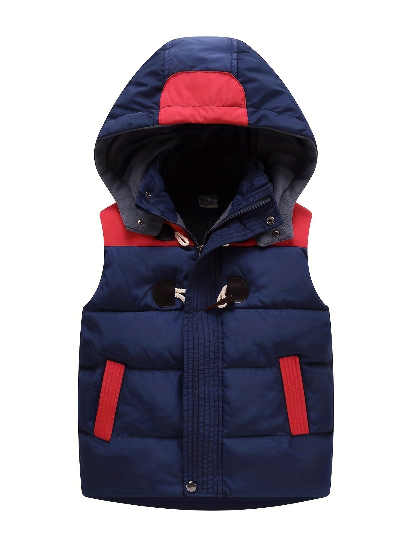 Boys Hooded Fleece Zip Up Vest for Autumn/Winter