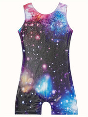 Starry Night Gymnastics Suit for Girls