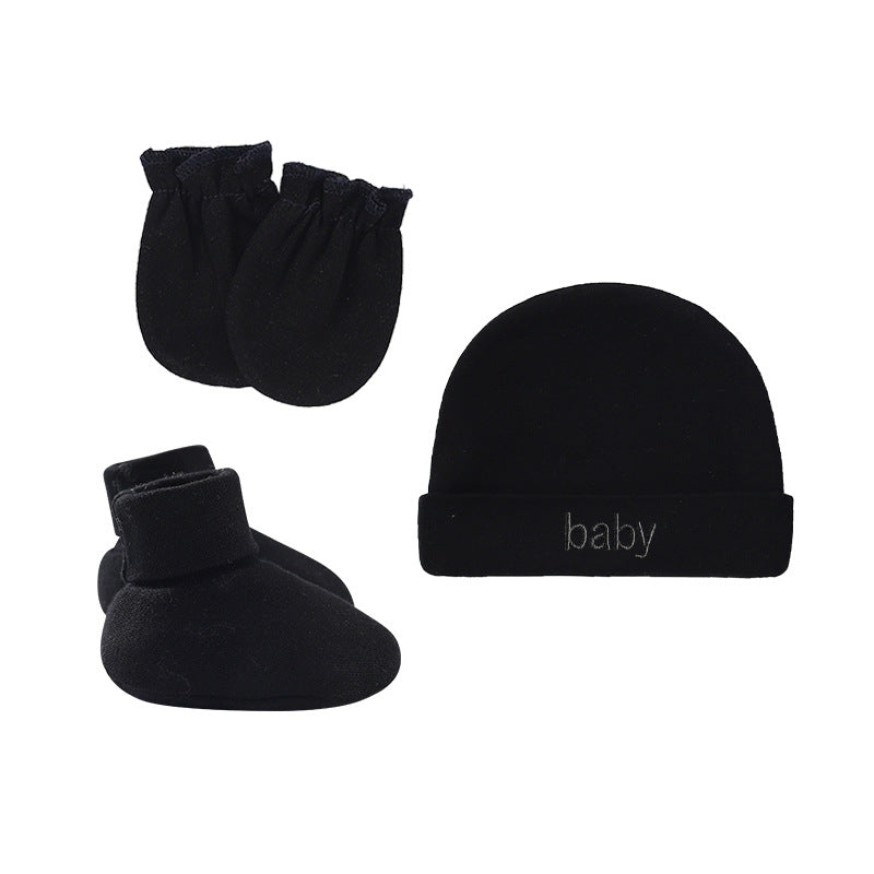 Cute Newborn Hospital Set Beanie Cap & Gloves for Baby Girls & Boys