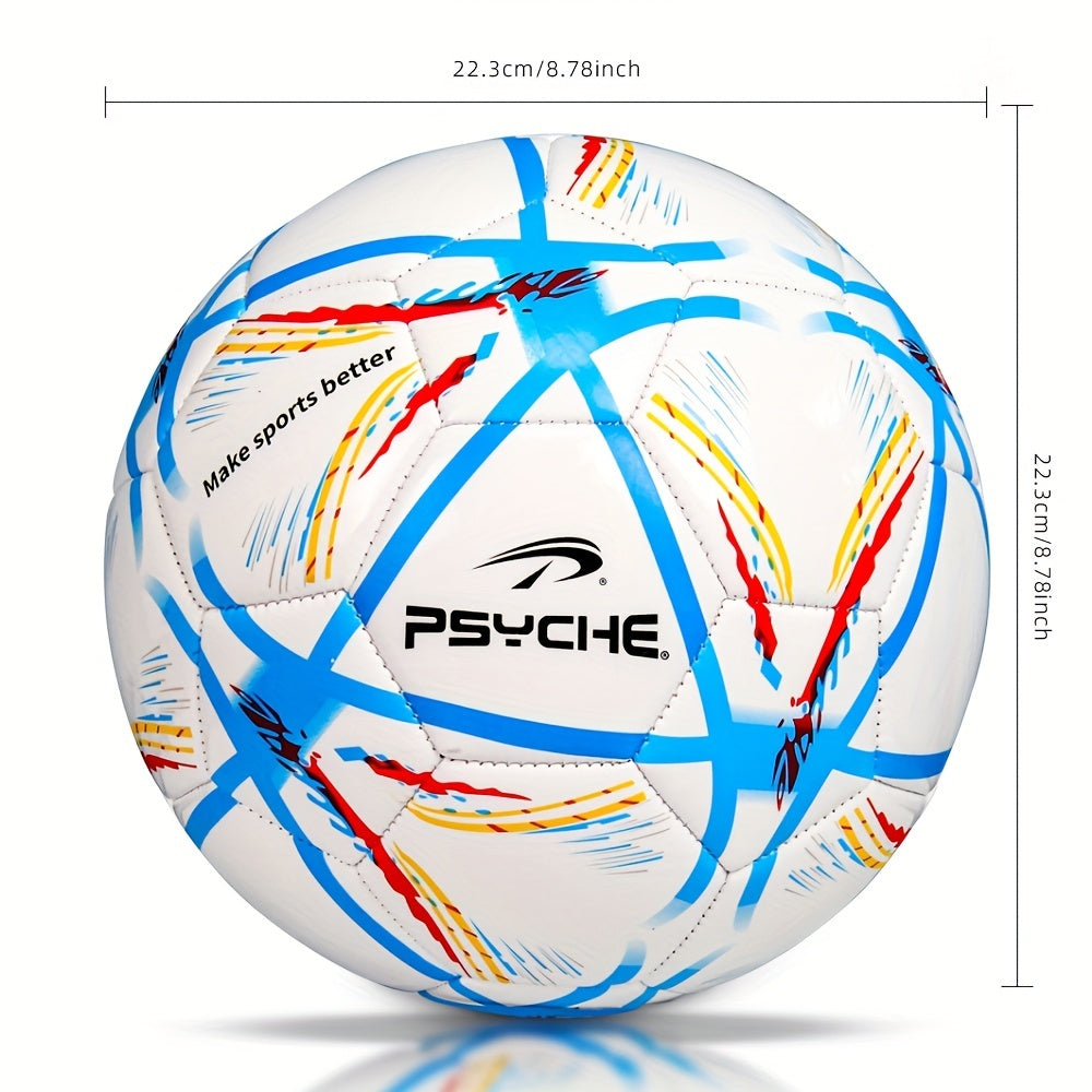 PSYCHE Soft Size 5 Indoor/Outdoor Football, Machine Stitched