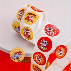 Chinese Year Stickers Spring Decoration Self Adhesive Party Label