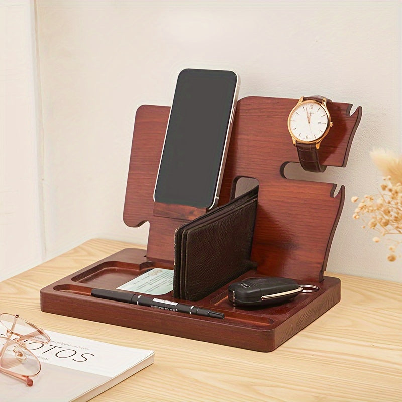 Wooden Cell Phone Holder Desktop Painted