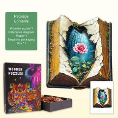 Unique Animal & Floral Wooden Puzzle