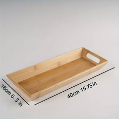 Bamboo Serving Tray Decorative Storage Tray