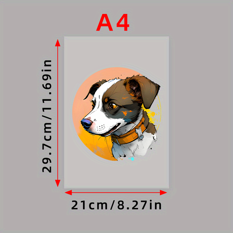 Cartoon Dog Thermal Transfer Patch for T-shirts Jeans Backpacks