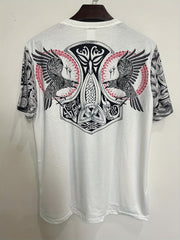 Men's Graphic Print T shirt Crew Neck Tee for Summer
