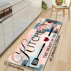 Anti Slip Absorbent Anti Fatigue Kitchen Rug Quick Dry Machine Washable Carpet