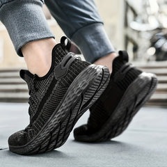 Men's Breathable Running Shoes Non Slip Lace Up Sneakers