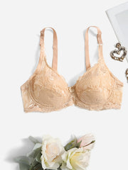 Lace Push Up Bra Comfy & Breathable Bow Tie Women's Lingerie