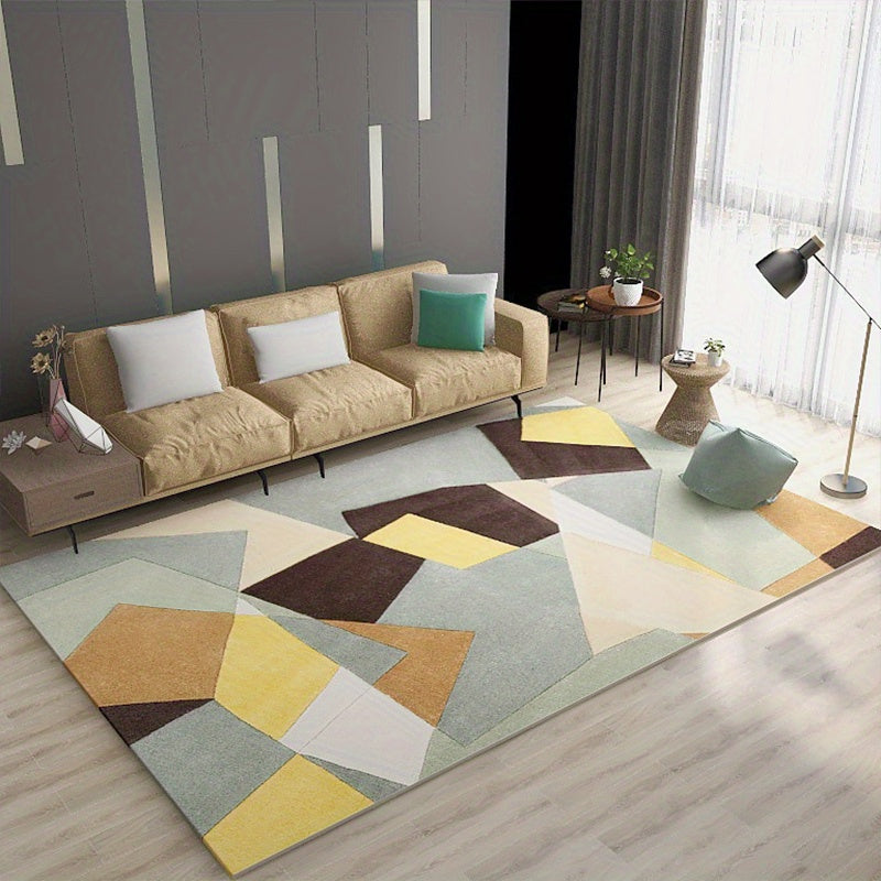 Modern Geometric Area Rug for Living Room Bedroom