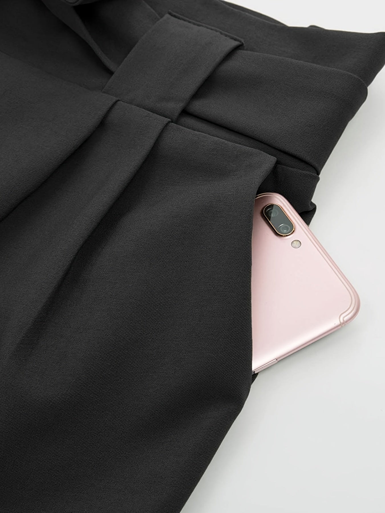 Bowknot Cropped Pants Solid Casual Pants For Spring & Summer