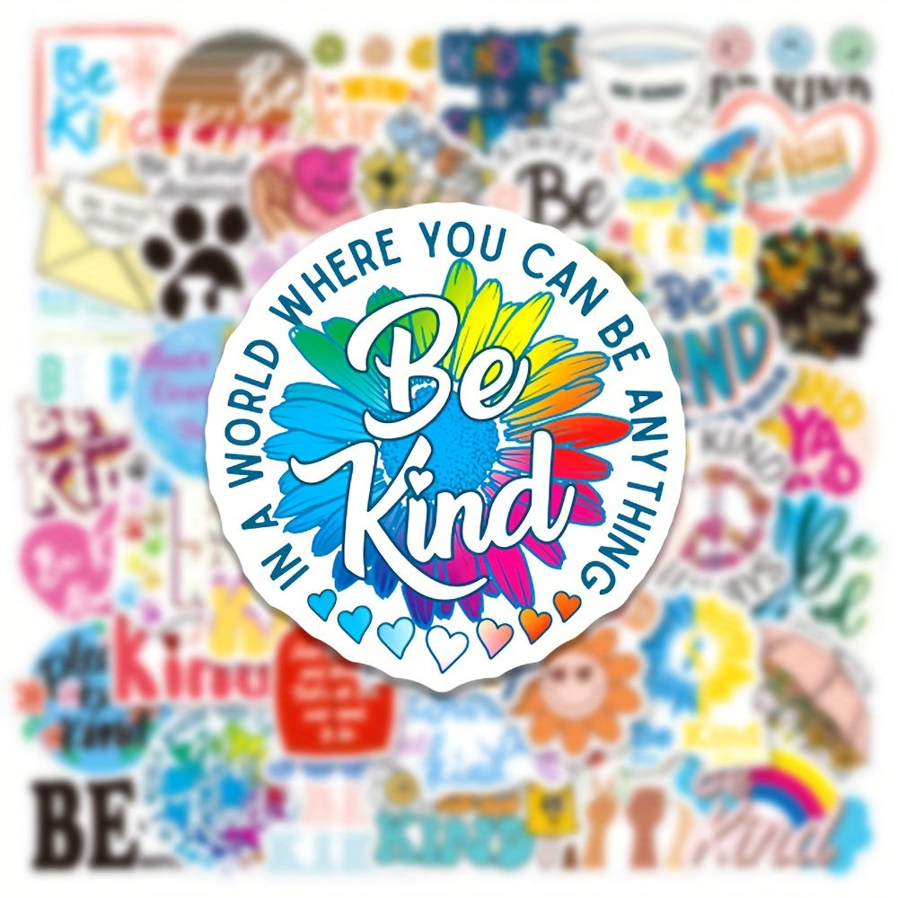50pcs Psycholinguistic Writing Series Stickers Waterproof Decorative Stickers