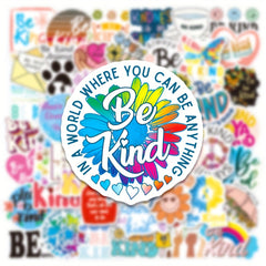 50pcs Psycholinguistic Writing Series Stickers Waterproof Decorative Stickers
