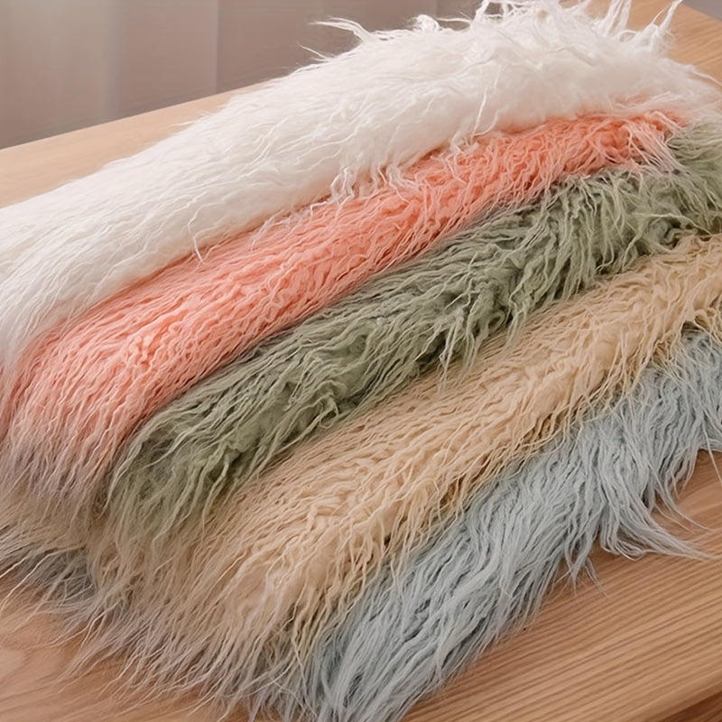 Cotton Doll Animal Hair Decoration Long Hair Roll Bundle Pillow Fabr