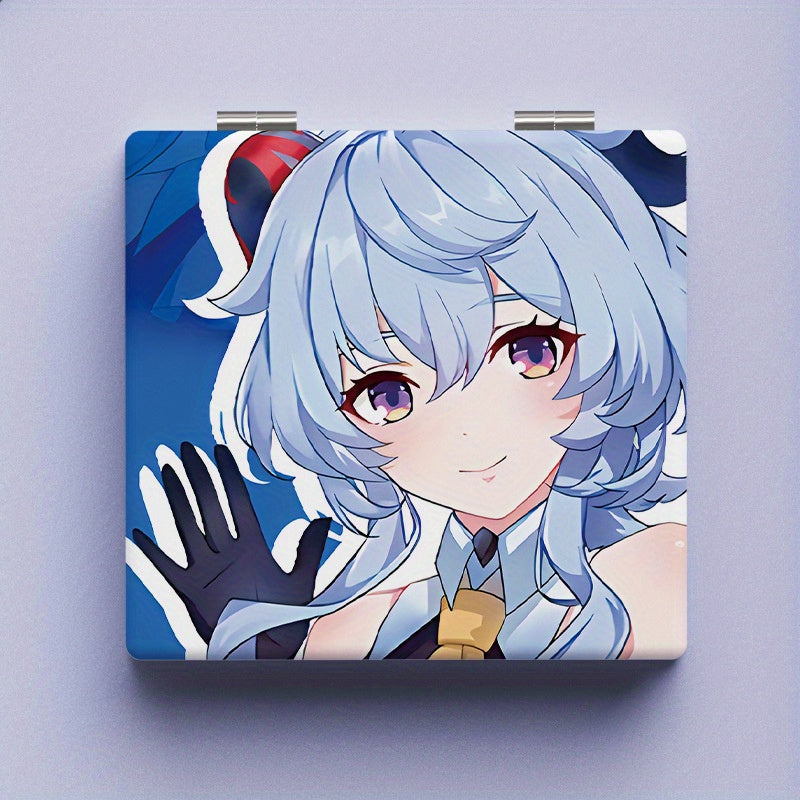 Portable Double Sided Makeup Mirror Pocket Size Travel Vanity Mirror