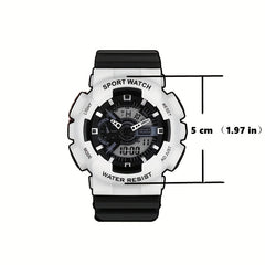 Waterproof Sports Watch Double Display Versatile Wrist Watch