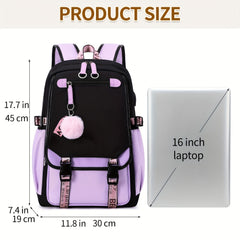 Schoolgirl Backpack High School Casual Boys Bag Decompression Waterproof
