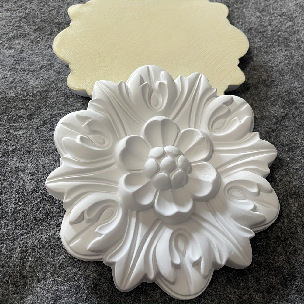 Polyurethane Decorative Flowers Lightweight Carved Wall Decoration Flowers