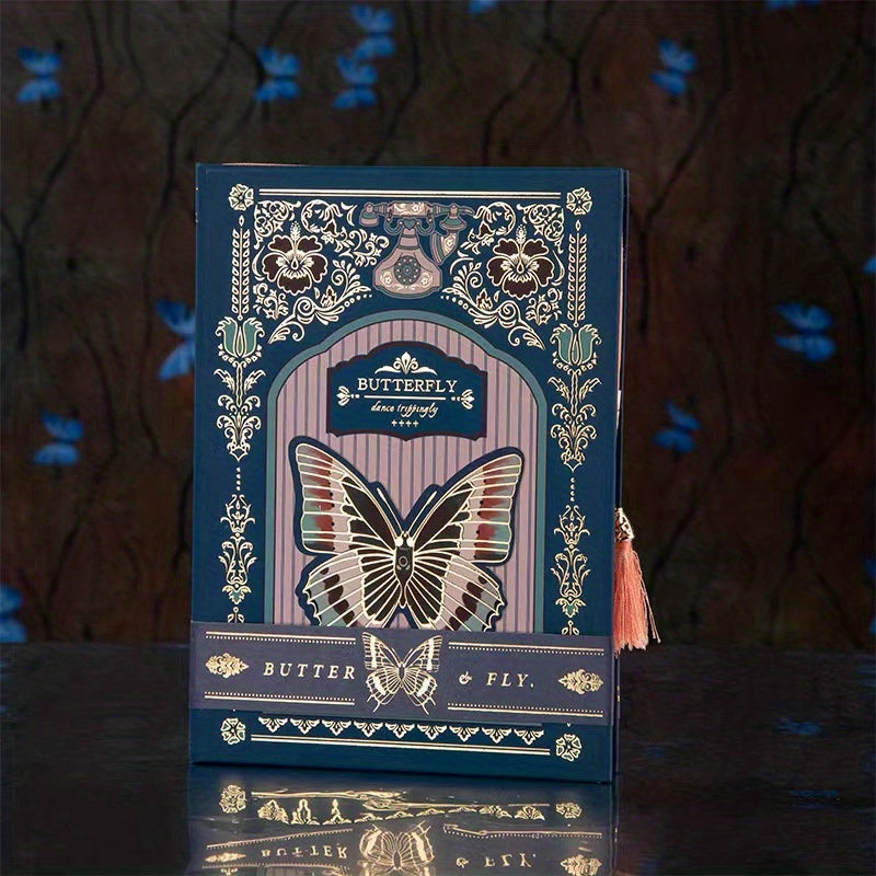 Gothic Style Butterfly Retro Notebook Subject