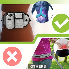 Sports Waist Bag Fanny Pack With Leash for Outdoor Activities
