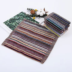 5 Pack Cotton Hand Towels Assortment Stain Resistant Soft 12x12 Inches