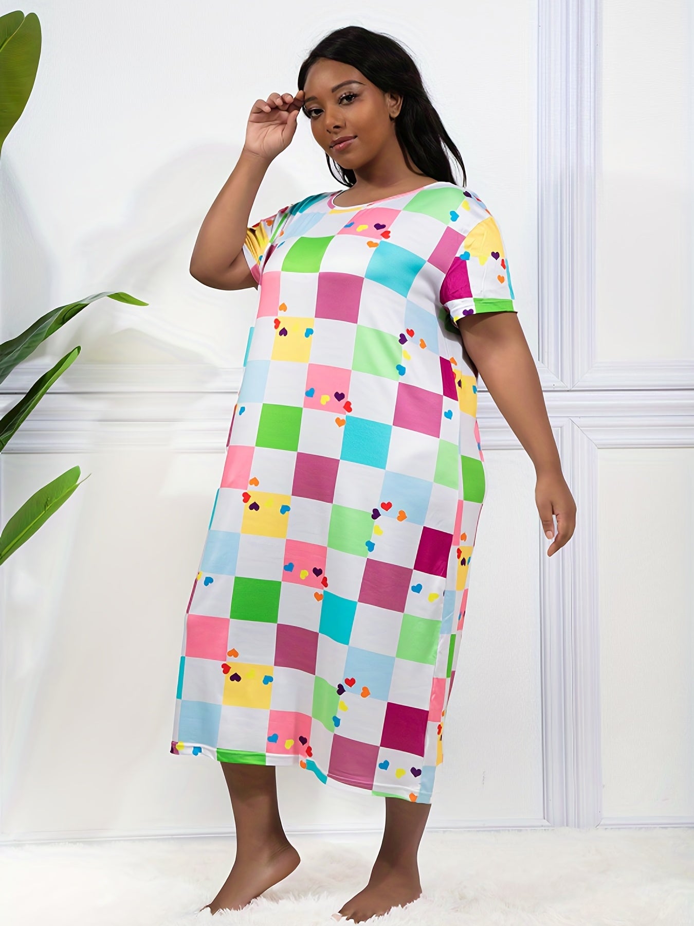 Casual Loungewear Dress Women's Nightdress