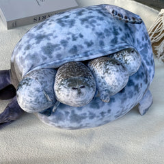 5pcs Simulation Seal Mom with Seal Boy Plush Doll Set Holiday Gift