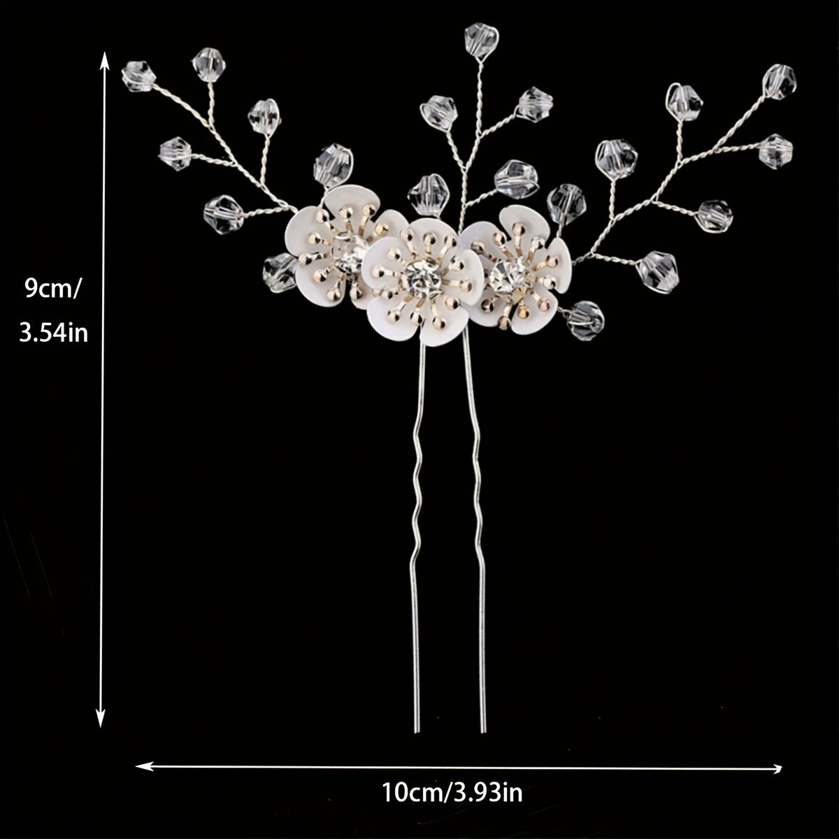 Flower Crystal Wedding Bridal Hairpin Headdress DIY