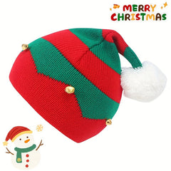 Christmas Hat Knitting Hat Bell Thanksgiving Family Party Hats