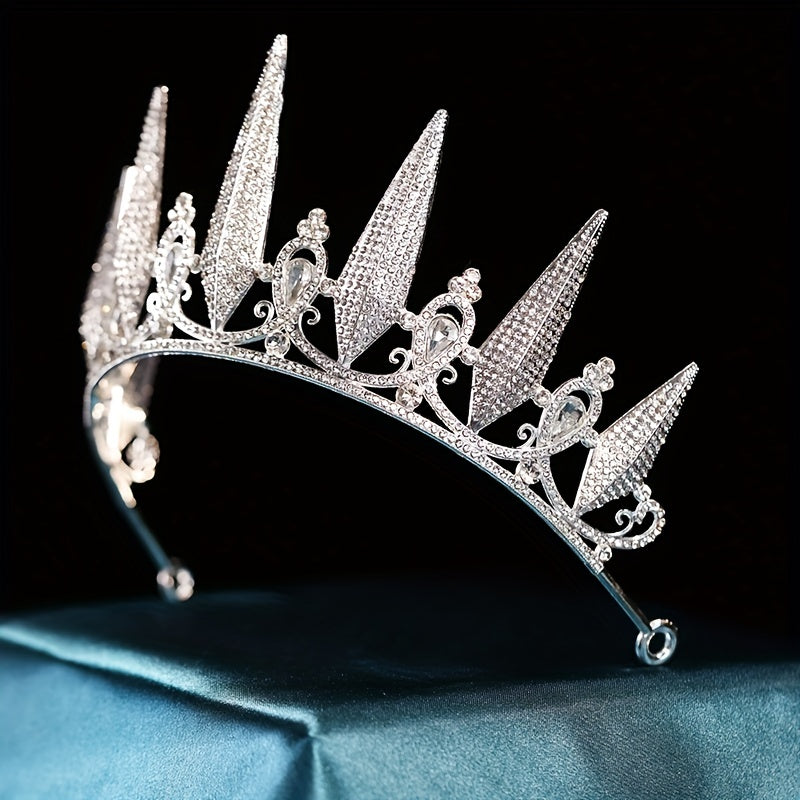 Bridal Rhinestone Crown Head Jewelry Wedding Alloy Headband