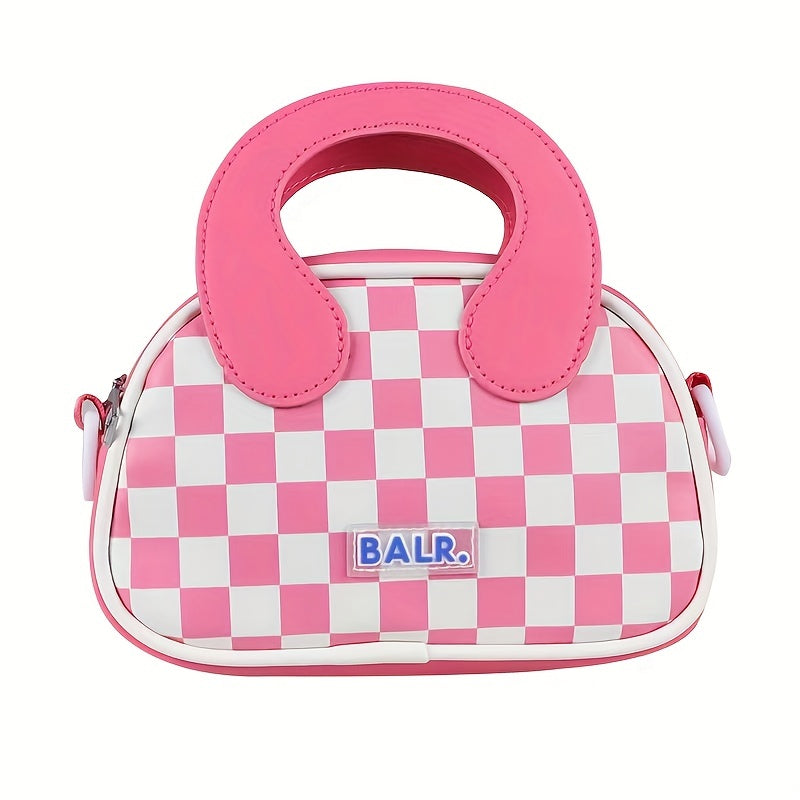 Girls Plaid Handbag Casual Shoulder Bag