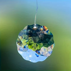 1pc 45mm Clear Flower Hanging Crystal Prism Suncatchers