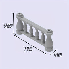 DIY Farm Garden 9pcs Set Build Railing Fence for Animal Scene Play