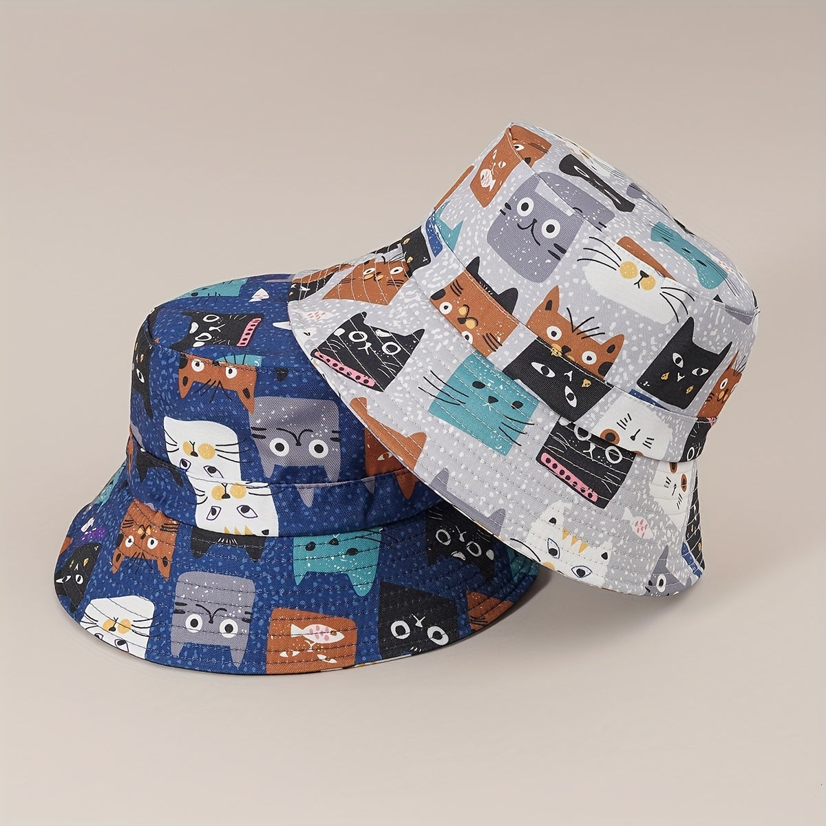 Street Cartoon Big Brim Bucket Hat American Niche Basin Hat Sun Hat