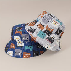 Street Cartoon Big Brim Bucket Hat American Niche Basin Hat Sun Hat