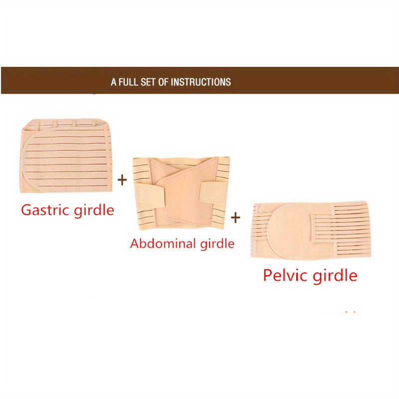 3pcs Waist Trainer Belts Tummy Control Wrap Women's Shapewear