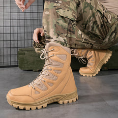 Men's High Top Tactical Work Boots Non Slip Durable Outdoor Hiking Boots