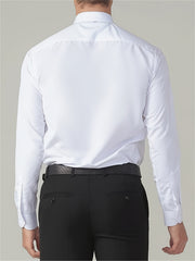 Men's Solid Business Long Sleeve Suit Shirt