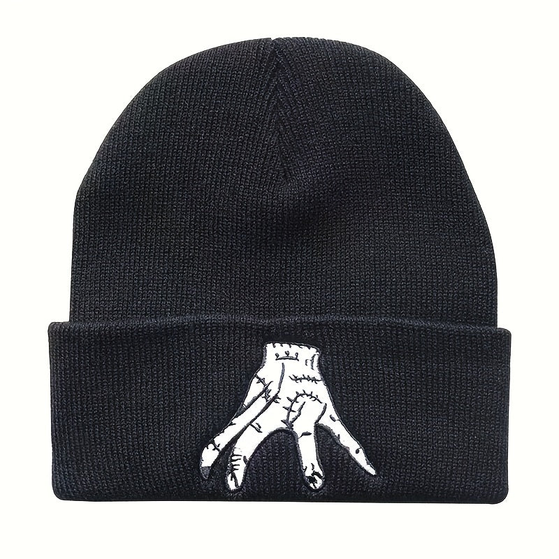 Embroidery Beanie Hip Hop Knit Hat Warm Knit Hat Unisex Casual Ski Hats