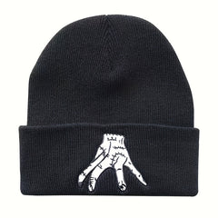 Embroidery Beanie Hip Hop Knit Hat Warm Knit Hat Unisex Casual Ski Hats