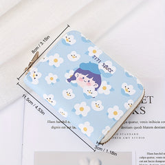Cartoon Zipper Card Holder Money Clip Short Wallet for Girls