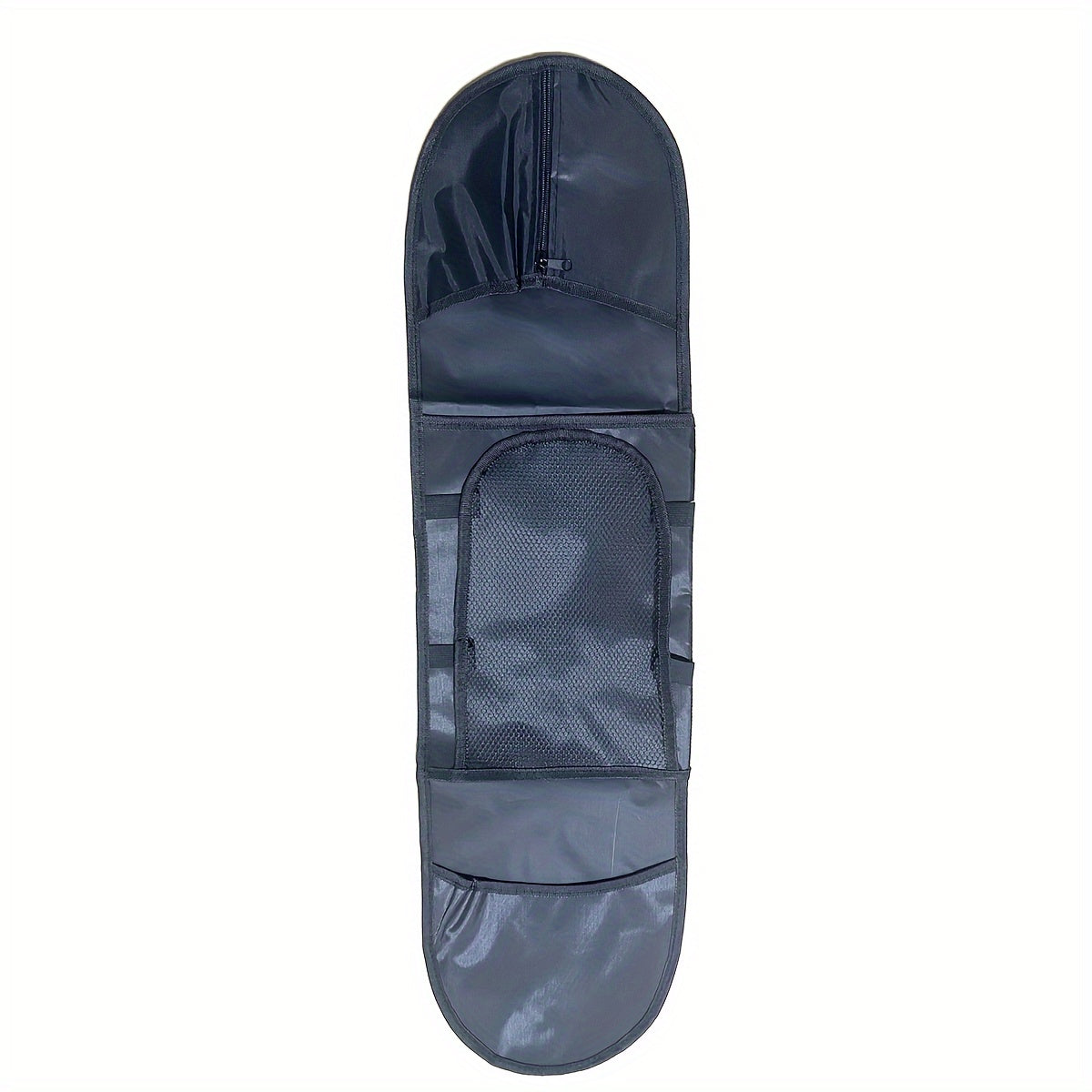 Skateboard Backpack with Adjustable Straps and Mesh Pocket