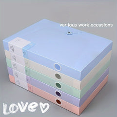 A4 Plastic File Box Thickened Data Office Ticket Storage Box